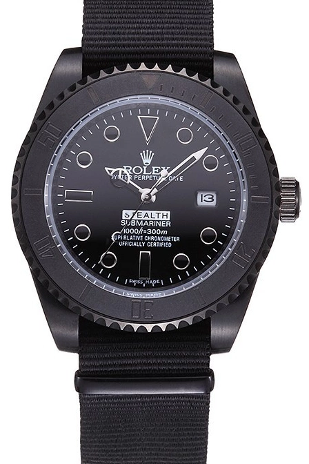 Aaa fake watches 621993 Black Submariner Stealth Rolex 0821